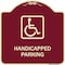 Signmission Handicapped Parking HandicappedHeavy-Gauge Aluminum Architectural Sign, 18" x 18", BU-1818-23918 A-DES-BU-1818-23918 - alternate 1